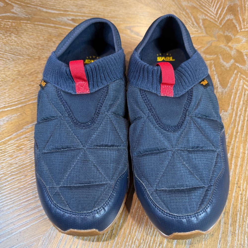 Teva ReEmber Moc Total Eclipse Navy Blue Quilted Slip On Shoes Mens 12 - Picture 2 of 10